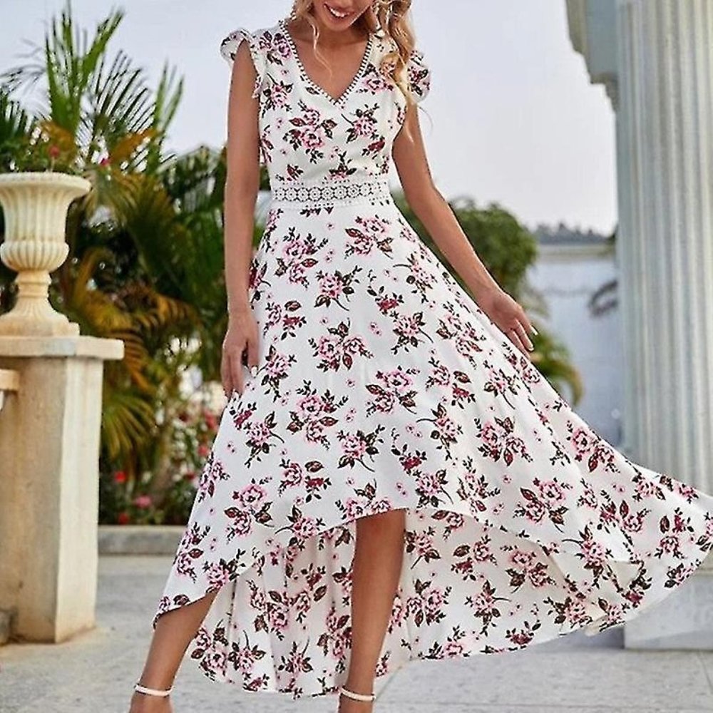 White maxi dress
